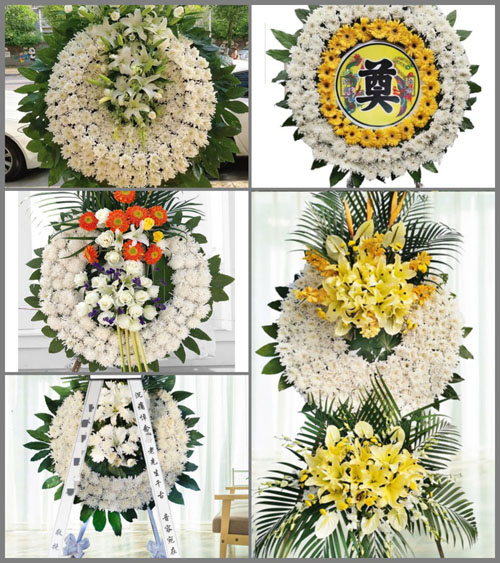湖北黄冈市黄梅县独山镇云垸村花圈速递